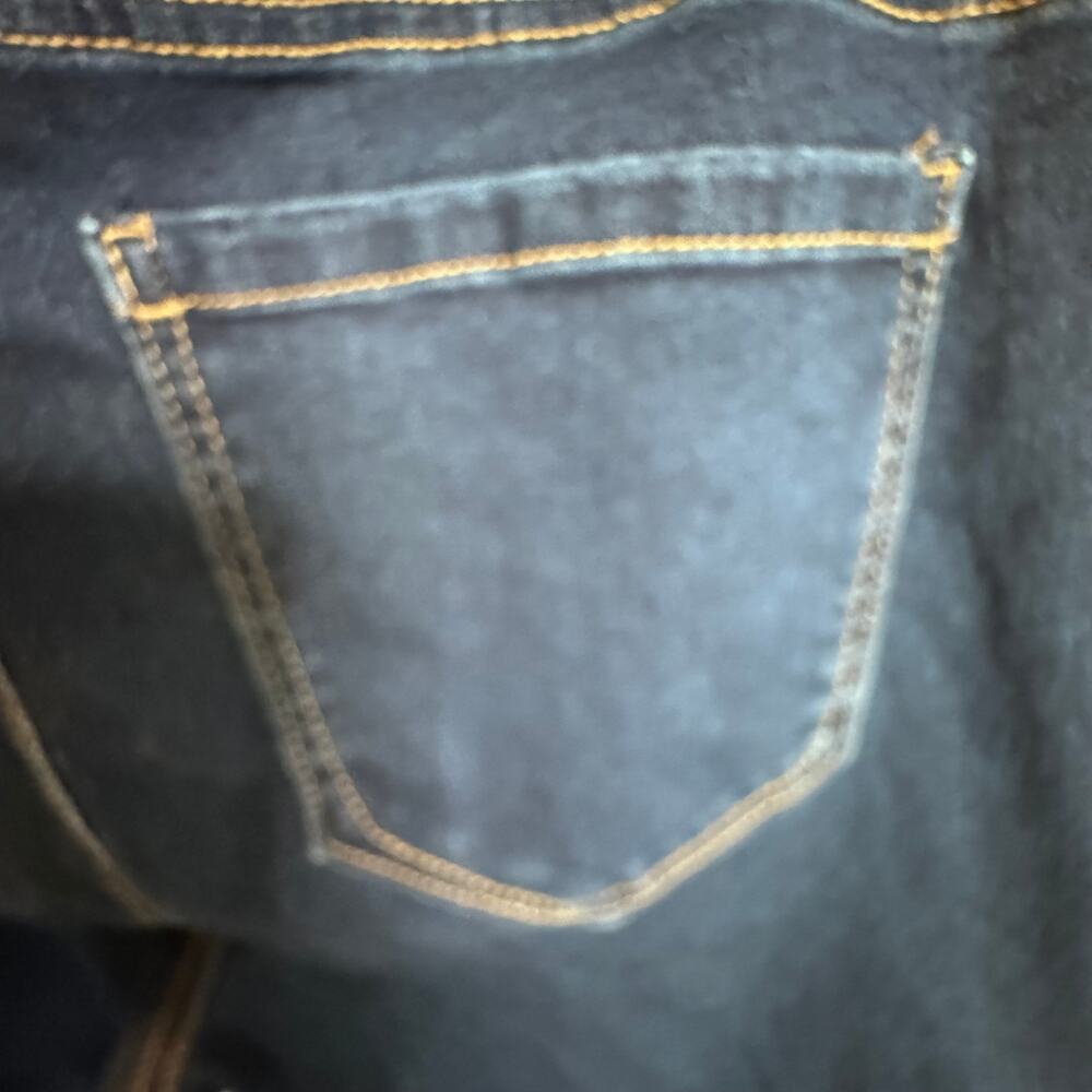 Angels Forever Young Everluxe Sculpt Straight Jeans Size 14 Dark Wash Stretch - Picture 3 of 7